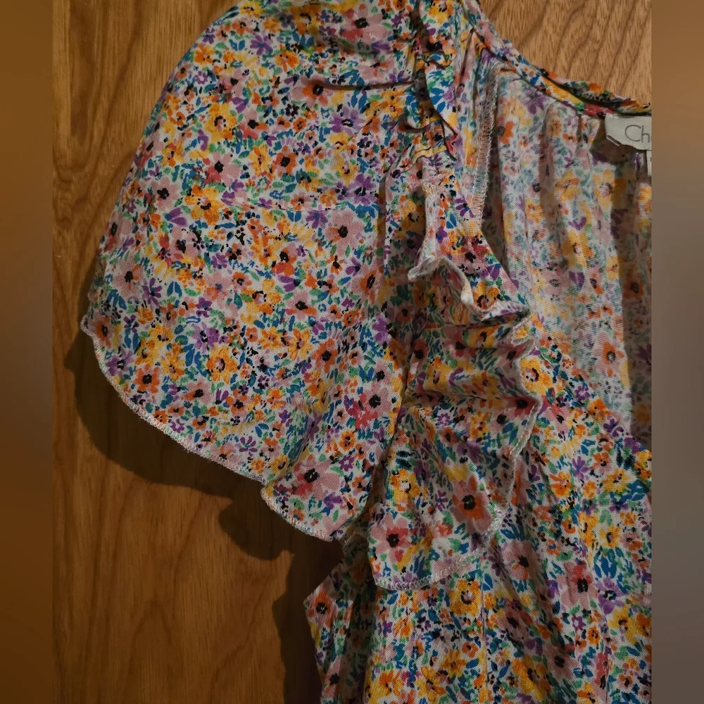 Vintage Chenault Multi Color Floral Maxi Dress - Picture 3 of 4